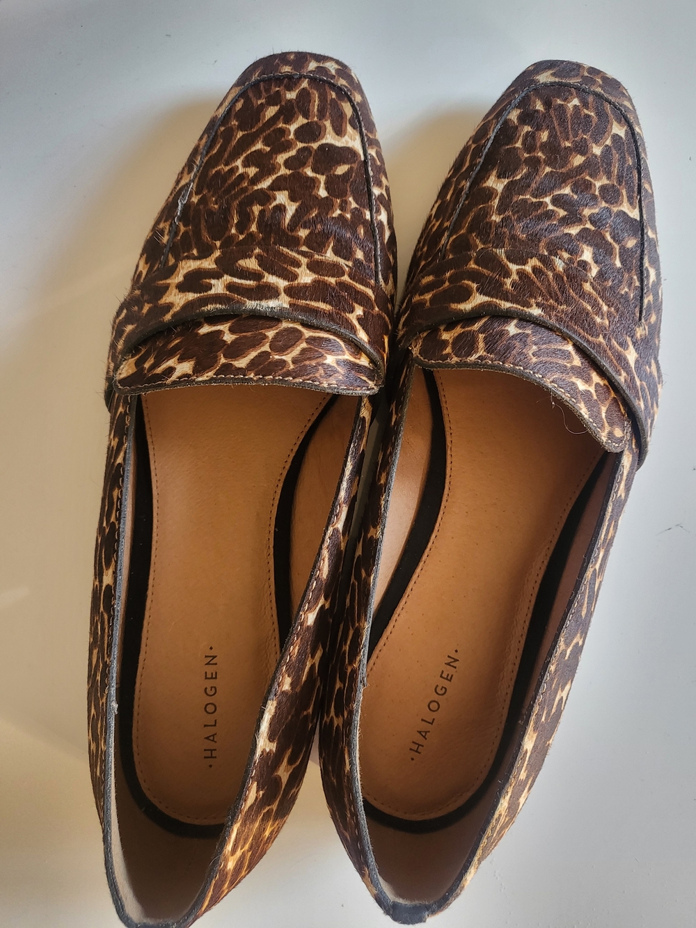 Nordstrom Leopard Print Slip-On Loafers in Brown and Tan